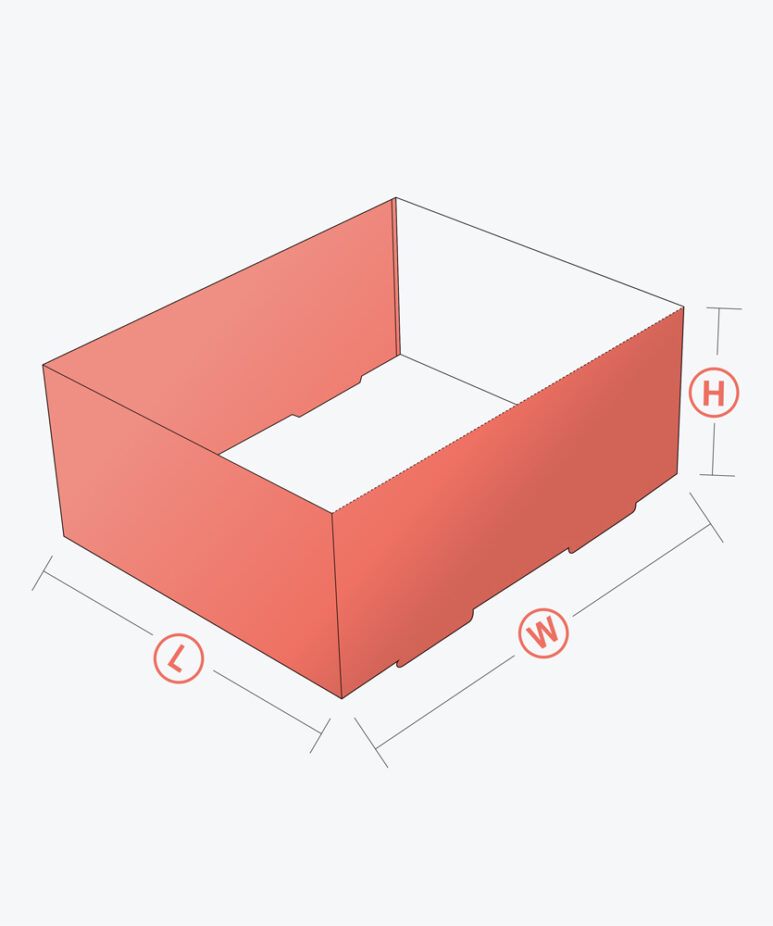 Double Wall Foot Lock Tray Boxes