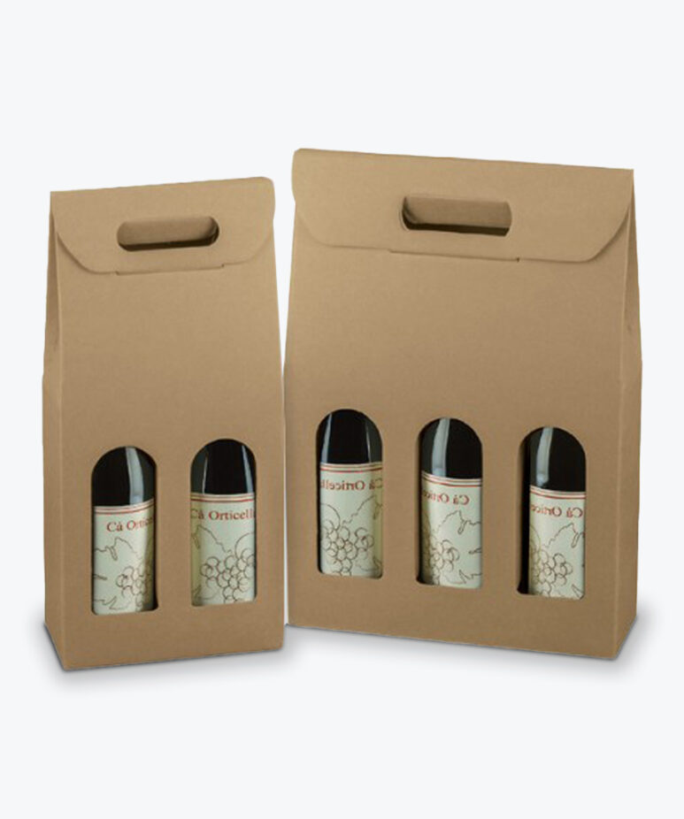 Three Wine Bottle Carriers with Insert