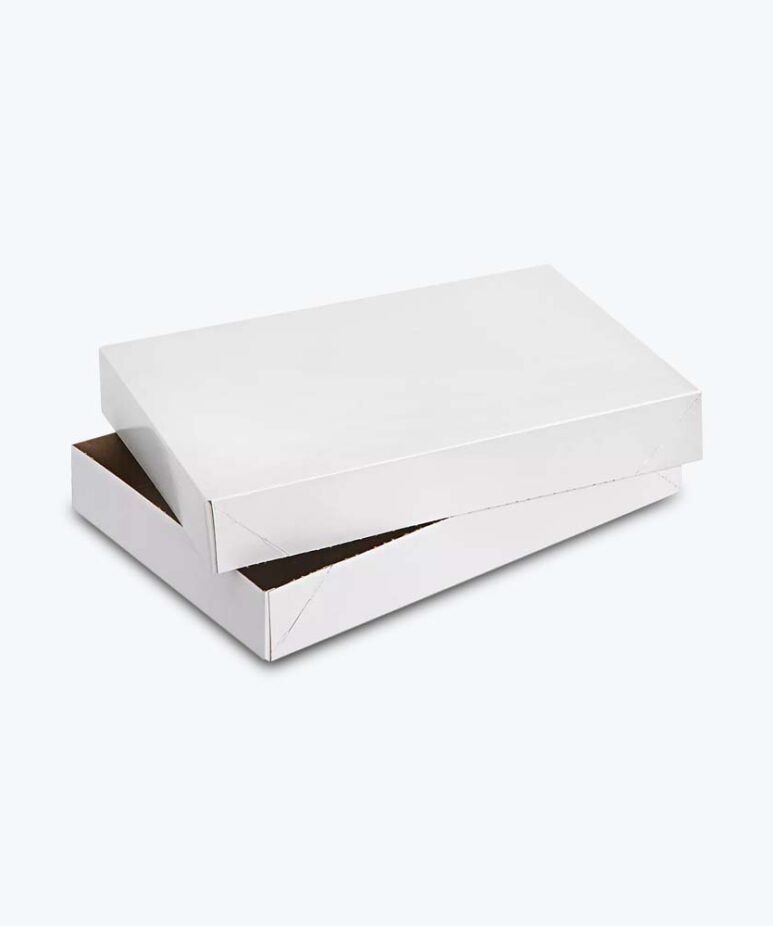 White Apparel Boxes with Lid